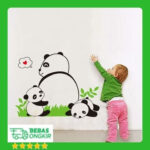 Jm8317 Panda Happy baby Pattern Removable Wall Stickers Decal Kids Home Decor USA - Image 9