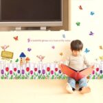 WALL STICKER TULIP GRASS FLOWER SK9079 STIKER - Image 3