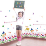 WALL STICKER TULIP GRASS FLOWER SK9079 STIKER - Image 2