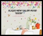 XL8202 HANGING COLORFUL ROSES WALLSTICKER WALL STICKER 60x90 - Image 9