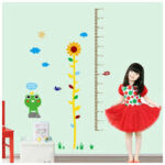 Wall Stickers - Free Shipping Cheap Cartoon Animals Height Measure Wall Sticker Ay7149 - Image 2