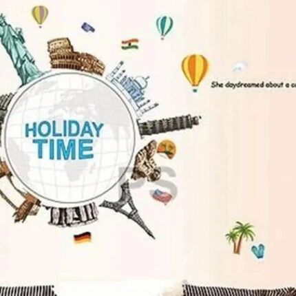 JM7260 Wrold Travel Vinyl wall sticker decal art Global Village bedroom Kids Room Wall Decor