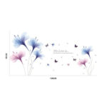 METH FLOWER SHABBY WALL STIKER  Kids Room Bedroom TV Background Decoration WallStickers XL8262 Size: 60X90 - Image 3
