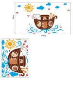 Jm8240 Wall Decal Elephant & Giraffe Wall Stickers - Image 9