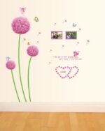 BIG BOOM® Flower Dandelion Butterfly DIY Removable Wall Sticker Decal Wallpaper - Image 2