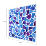 venicenight 6Pcs Mosaic Self Adhesive Bathroom Kitchen Decor Wall Tile Waterproof Sticker DIY Kitchen Bathroom Bathroom Simulation Wall Tile Waterproof Wallpaper, Peel and Stick Tile Backsplash Wall Tiles 8"x8" (6 Sheets) JM718 - Image 6