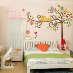 Cute Owl Bird Flower Squirrel Vinyl Mural Art Wall Sticker Decal for kid nursery children Owl Wall Decals - Image 4