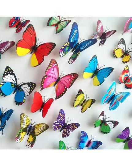 Pack of 3 Multicolor Magnetic Butterfly