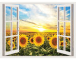 IMPRESSIVE 3D WINDOW WALL DECALS, REMOVABLE WALL STICKERS, WALL DECOR size 60x90  xh0996c - Image 4