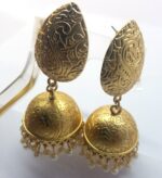 Golden jhumki manjos earring - Image 3