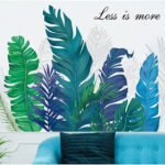 HT94015 Home Green Plant Wall Stickers - Image 6