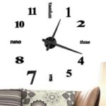 Wall Clock Sticker Acrylic Silent Digital Big 3D DIY Self adhesive ZH015 - Image 6