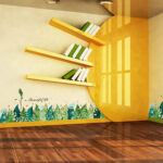 ZOOYOO XH7221 Stone Flower Wall Decal - Image 2