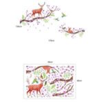 JM7357 Branch Sika Deer Removable Wall Sticker - Image 4
