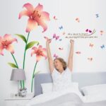 Living room wall creative floral stickers XL8135 rain flower removable wall stickers - Image 12