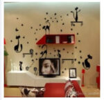 Can remove wall stickers TV background cabinet decorative cartoon black cats wall stickers waterproof arts wall mural decals - Image 3