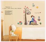 Wall decal two lovers leaning back ay924 - Image 8