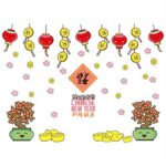 CHUI-CC Home Decoration Wall Sticker New Year Weather Decoration Painting, "Happy New Year" Living Room Bedroom Festive DIY Sticker Wallpaper Sk9157ds - Image 5