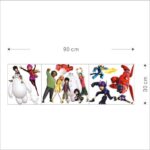 Big Hero Baymax Wall Stickers for Kids Room Home Decoration PVC Walls Decal Cartoon Movie Mural Art 30 * 90Cm - Image 5