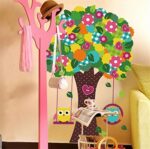 Lovely Owlets Swinging Tree Wall Sticker Zy1015 - Image 2