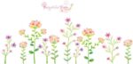 Sk9053 Small Flowers Kick Line Wall Sticker - Image 2