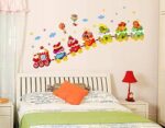 Ice Cream Train Cartoon Wall Sticker Home Decal Home Decoration Wallpaper Kids Rooms Wall - Image 5