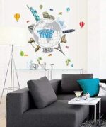 SAMHEZ AY9187 Arround The World Wall Sticker [60 x 90 cm] - Image 5