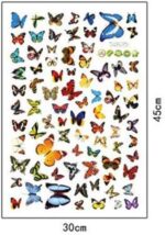 NC5070 7  butterfly color transparent furnishing decorative wall stickers - Image 6