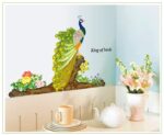 JAAMSO ROYALS Beautiful Peacock Peel and Stick Self Adhesive Wall Sticker Mj9012 - Image 5