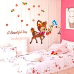 Sk7045w Dormitory Personality, Originality, Decoration, Wall Stickers, Romantic Street Lamps, Bird Stickers,Street lamp Fence,Large - Image 3