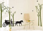 Wall Sticker AY- 815 Syga Horse Riding Natural Wall Stickers - Image 2