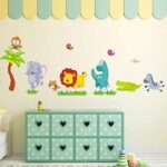 Wall Stickers Cute Cartoon Animals Wall Stickers Ay753 - Image 2