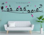 Jm8210 Decals Design 'Cute Singing Birds' Wall Sticker - Image 4