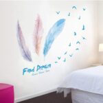XL7215 Wall Stickers Murals Living Room Bedroom Home Decoration Wall Sticker Feather Modern Wall Decals Poster Wallpaper - Image 3