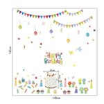 Balloon Cake Birthday Party Vinyl Wall Decal PVC Home Sticker House Paper Decoration Wallpaper Living Room Bedroom Kitchen Art Picture DIY Murals Girls Boys Kids Nursery Baby Playroom Decor size 60x90 abq9704 - Image 3