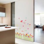 DNVEN 37 inches x 11 inches Love You Hearts Balloon Baseboard Stripe Window Glass Wall Decals Stickers Murals Removable Bedroom Nursery Kindergarten Children's Hospital size 50x70 sk7098 - Image 5