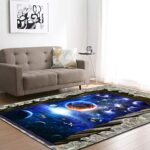 3D Outer Space Floor Mat Doormats Not-slip Indoor Carpet Rugs For Living Room Dining Bedroom Home,Universe Solar System Area Rug,Yoga Food,Floor Carpet - Image 3