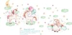 Decorazione Principessa Sognante Unicorno Camera Dei Bambini Ragazza Camera da Letto Adesivi Murali Caldi Sul Comodino size 50x70 sk7163 - Image 3
