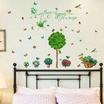 Green Garden PVC Wall Stickers Living Room Bedroom Children's Room Background Decoration size 50x70 sk7083 - Image 2