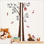 Tree Wall Sticker Squirrel Home Decor WallSticker ay848 - Image 3