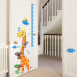 WALL STICKER TINGGI BADAN JERAPAH GROW UP ANIMAL SK9002 STIKER DINDING - Image 4