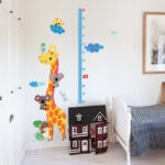 WALL STICKER TINGGI BADAN JERAPAH GROW UP ANIMAL SK9002 STIKER DINDING - Image 3