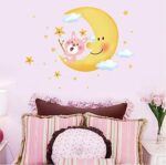 Abc 1027 Moon & Star Vinyl Wall Sticker Decals for Kids Baby Bedroom Click to open expanded view Moon & Star Vinyl Wall Sticker Decals for Kids Baby Bedroom