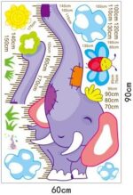 Ufingo Cartoon Elephant Height Chart Decals, Children's Room Nursery Removable Wall Stickers Murals - Image 7
