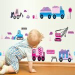 Wall Sticker Train Crane Hook  Removable Wall Vinyl Living Room Bedroom PVC Art Picture Murals Waterproof DIY Stick for Adults Teens Kids Nursery Baby size 50x60  ay7098 - Image 3