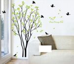 Tree Birds Wall Stickers Green Wall Sticker size 60x90 ay9094 - Image 3