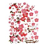 Large Cherry Blossom Flower Butterfly Tree Wall Sticker Art Decal Home Decor - Image 2