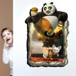 Decals Design '3D Kung Fu Panda' Wall Sticker (Polyvinyl Chloride, 60 cm x 90 cm) - Image 3