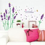 Purple Lavender Flower Wall Stickers Mj9502 - Image 4