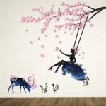 Charming Romantic Fairy Girl Wall Sticker zypa110 - Image 2